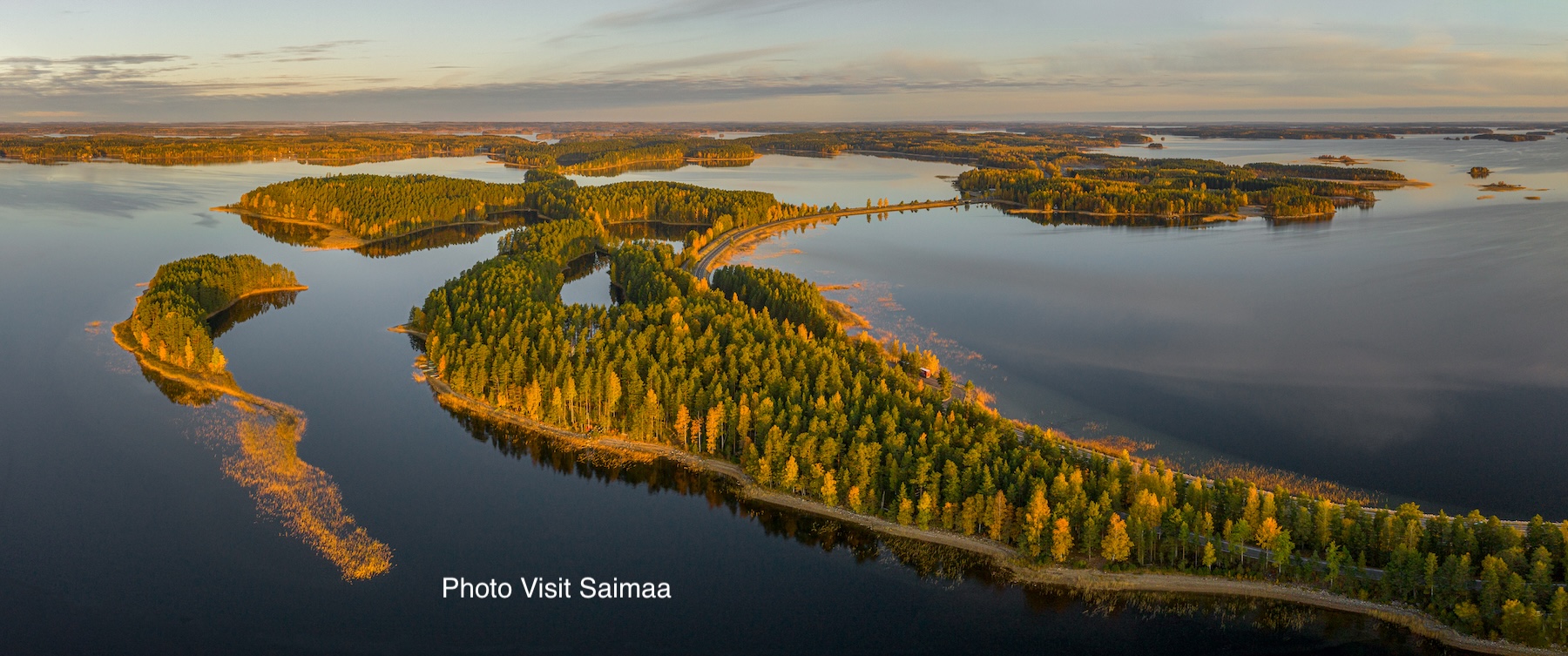 Lake Saimaa view at sunrise Visit Saimaa